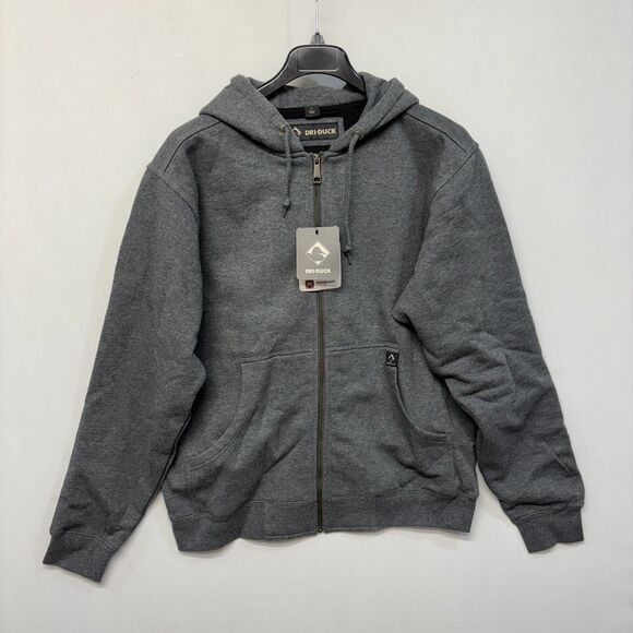 NWT Dri-Duck Men Crossfire Zip Up Work Jacket Hoodie Size Large D037 -20 - Picture 1 of 16